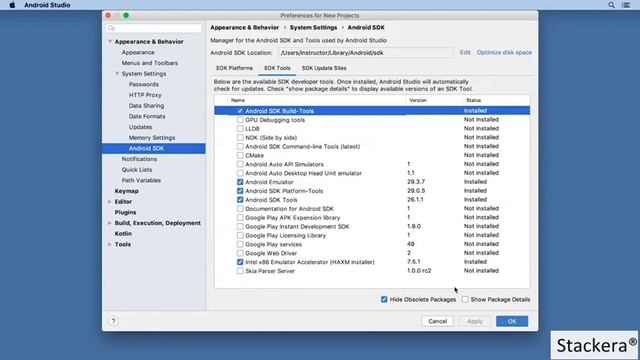 Android Studio: Update the Android SDK and tools смотреть онлайн