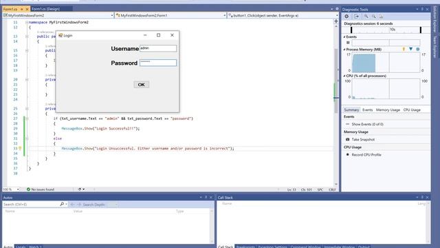 2020 04 22 C# Windows Form (Login screen Part 3) смотреть онлайн