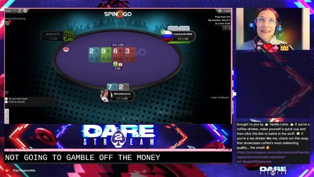 #Dare2Stream ♠️❤️♣️👑 Poker Lesson 2: Raising & Ranges смотреть онлайн