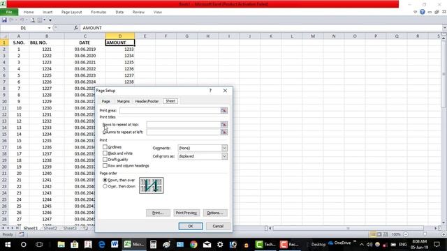 Ms Excel ki sheet mai heading ko sabhi pages per kaise laye ll Set Heading on each page смотреть онлайн