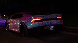 #RDBLA CHRIS BROWN’S GLOWING COLOR CHANGING LAMBORGHINI HURACAN! *CRAZY ONE OF A KIND*