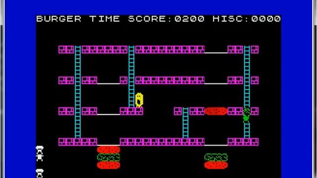 Burger Time - ZX Spectrum - emulador EmuZWin 2.2 - probado Windows 7 x64 смотреть онлайн