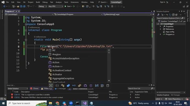 C-SHARP FILE  handling and dotnet desktop windows application