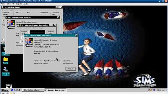 Windows 98 Second Edition Plus Virtual PC 2004 2007 смотреть онлайн