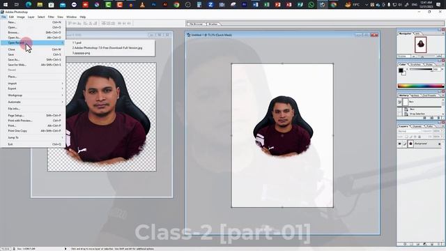Adobe Photoshop 7.0 & 8.0 Full Course Class-02 part 01 #GFXTUTORSAFI смотреть онлайн