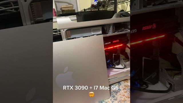 RTX Nvidia 3090 and I7 in Mac G5 | Modded Mac Pro. Apple AI Crypto Mining | crypto BTC and ML