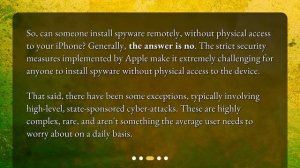 Is it possible to install spyware on an iPhone remotely without physical access to the device?