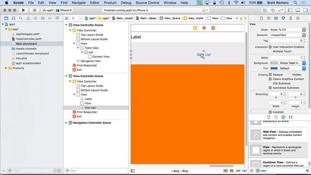 Learn To Build Your First Professional iOS App - Positioning Element in App UI смотреть онлайн