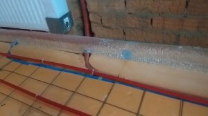 Как крепить трубы тёплого пола. Один из вариантов укладки труб водяного тёплого пола.