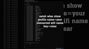 SHOW A CONNECTED WIFI PASSWORD USING ONLY TWO STEP ||WINDOW||code are give in a video or discriptio