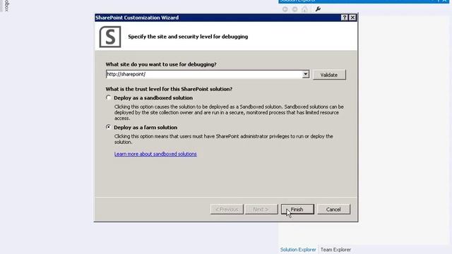 Farm and Sandbox Solutions