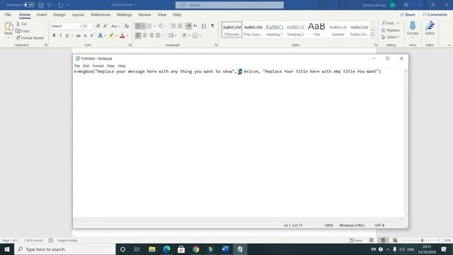 How to make your own Error In Windows 10!100% Working(Follow my cursor in the vid,check description смотреть онлайн