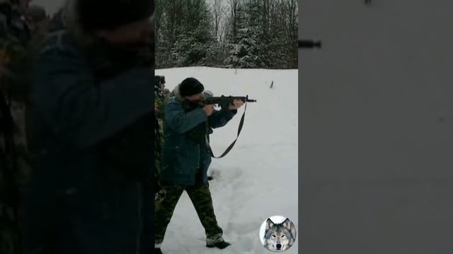 Автомат АКС74У, выполнение упражнения учебных стрельб