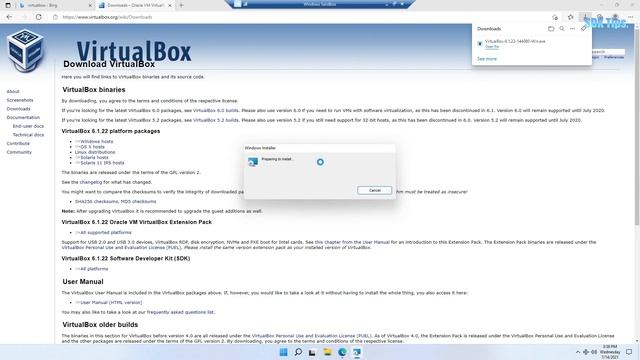 Steps to install Virtual Box. (For Windows). смотреть онлайн