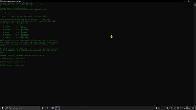 cmd / command prompt basic commands /shortcut key/shortcut