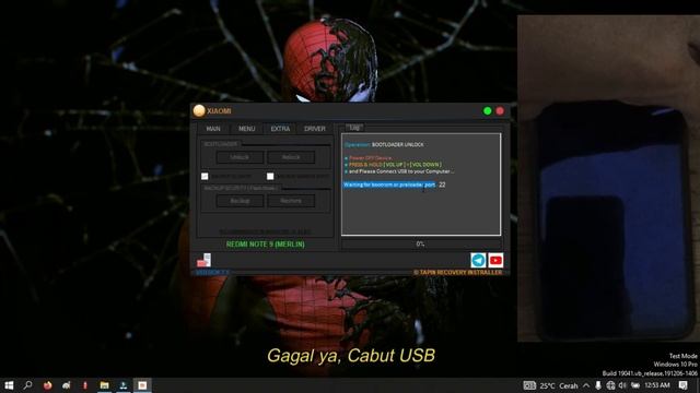 TUTORIAL UBL INSTANT MIUI 13 REDMI NOTE 9 (MERLIN) (FIX DM-VERITY CORUPTED) NO WIPE DATA "DATA SAFE смотреть онлайн