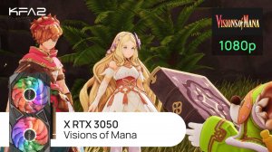 KFA2 X GeForce RTX 3050 Black | Visions of Mana | 1080p (Full HD) разрешение