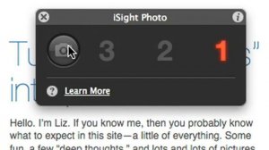Adding a photo with your iSight camera