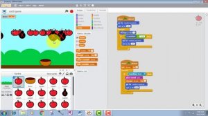 Catch the Red Apples using Scratch 2