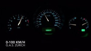 Jaguar XJR Supercharged 0-100 km/h acceleration