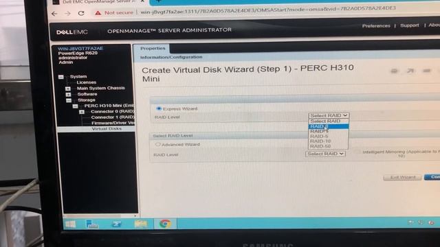 How to create raid 0,1,5,10 by soft Dell OpenManage Server Administrator