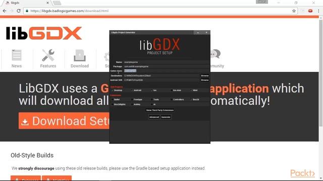 Android Game Development for Beginners : LibGDX Setup | packtpub.com