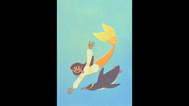 Mermaid with Yellow Eyed Penguin - Adobe Fresco Timelapse смотреть онлайн