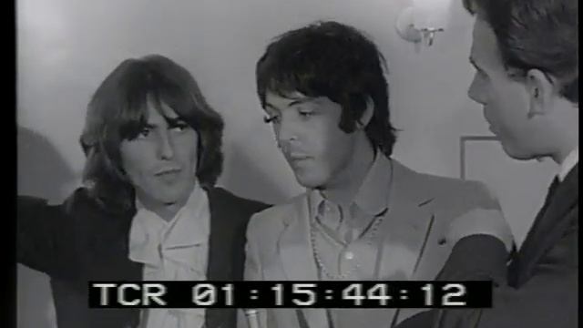 Paul McCartney,George Harrison and Ringo Starr promote The Beatles Yellow Submarine July 8th 1968
