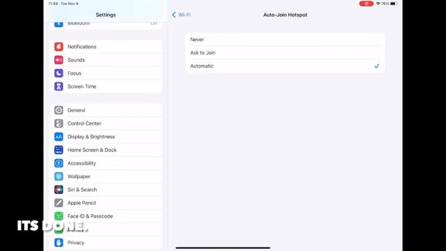 HOW TO ENABLE OR DISABLE AUTO JOIN HOTSPOT IN IPADOS 15 смотреть онлайн