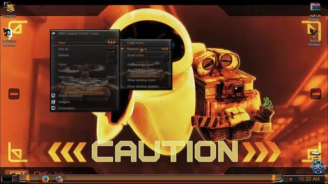 Caution Windows 7 theme смотреть онлайн