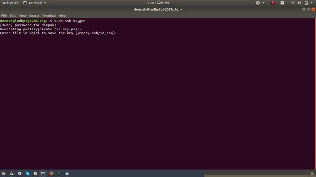 How to create a public & private key in Linux by CLI