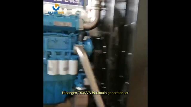 600KW 750KVA Weichai diesel generator set by Baudouin 6M33D725E310