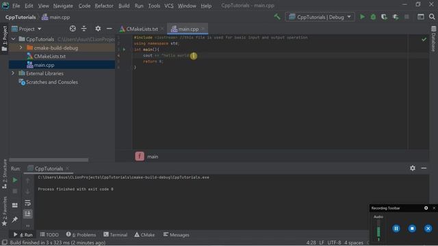 #3 HelloWorld in C++/First Program in C++/C++tutorial for absolute beginners