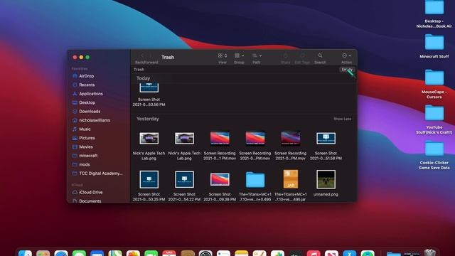 macOS Big Sur 11.2.2 Tutorials: How to Recover Items from Trash and Empty Trash! смотреть онлайн