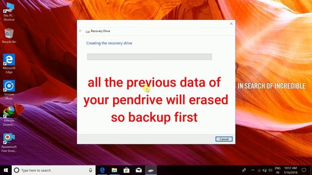 recovery of windows 10 || Tutorial video || how to create recovery before windows croupt смотреть онлайн