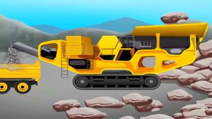Машинки мультики. Дорожно-строительная техника для детей. Строим дорогу - мультики для детей