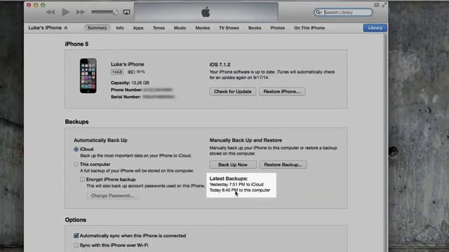 iTunes Backup for iPhone and iPad смотреть онлайн