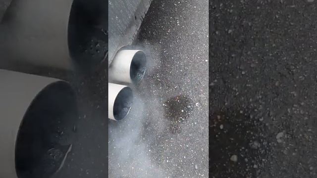 Раздвоенный выхлоп на Приоре в деле!