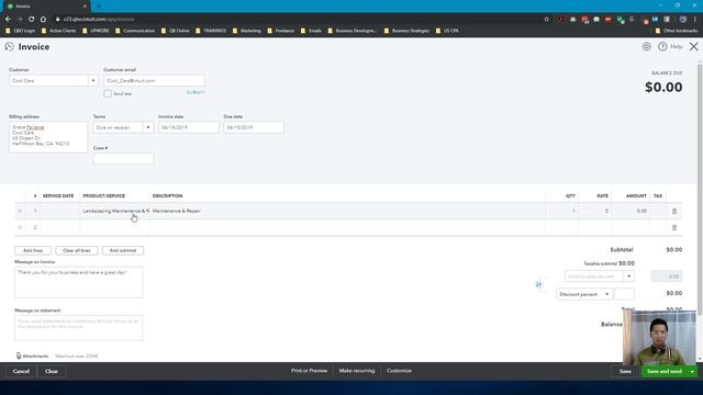 1. How to create your first Invoice in QuickBooks Online  Cash Flow TIPS