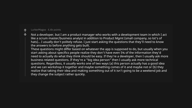 Coders, how do you politely refuse your friend's million dollar app idea? (AskReddit)