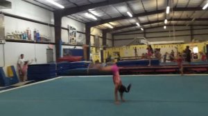 Lily gets back handspring May 2016