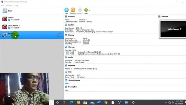 Cara Instal, mengimpor dan ekspor Windows 7 di Viirtualbox dan materi Linux debian смотреть онлайн