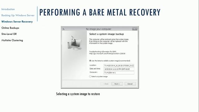 CT 320 Unit10 B Server Restore смотреть онлайн