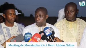 Meeting Keur Abdou Ndoye: Moustapha Ka mobilise la population pour réélire Alioune Ndoye le maire