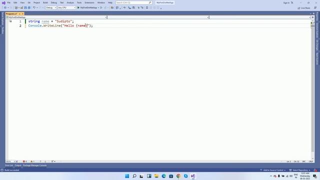 How To Write Your First Dotnet C# Program