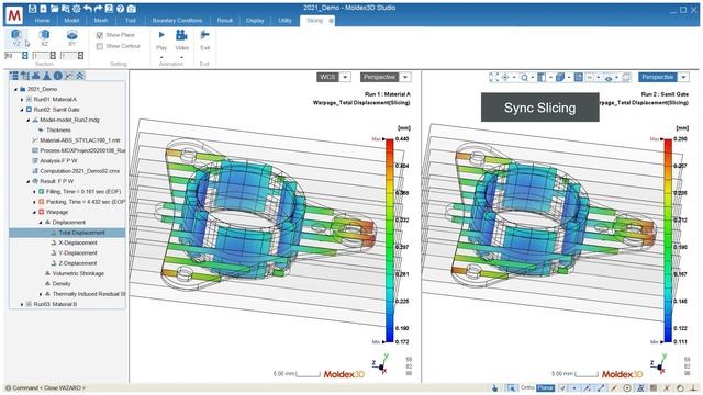 Moldex3D demo | How to use SYNC Compare Windows Synchronization function | Tutorial смотреть онлайн