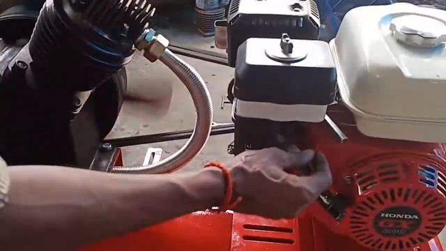 Petrol engine driven 5.5hp air compressor смотреть онлайн