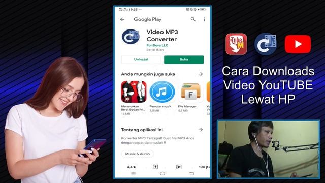 Cara Downloads Video YouTUBE Lewat Handphone (HP) смотреть онлайн