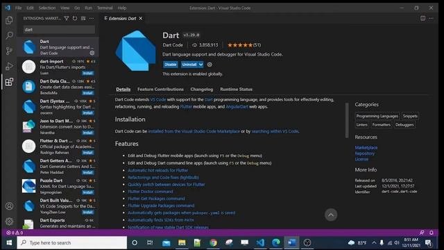 Flutter Installation And Flutter Driver Setup In Visual Studio Code Part 01