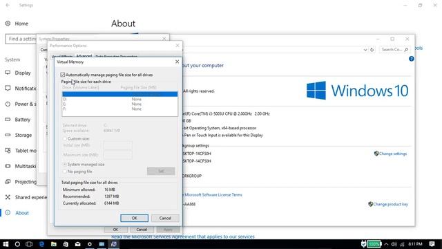 Increase ram size virtually on windows 10 using pc and laptop смотреть онлайн